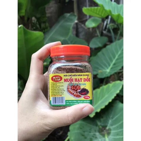 Muối Hạt Dổi Hoà Bình (100g) gia vị chấm thịt luộc, hoa quả, đồ nướng