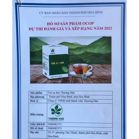 Trà túi lọc Xạ đen Hoà Bình đạt chuẩn GMP-WHO (20 gói x 3gr)