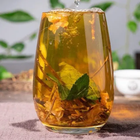 1Kg Trà Sơn Mật Hồng Sâm (Nhiều Hoa Nhài, Cỏ Ngọt) Pha Trà Thanh Nhiệt, Đẹp Da, Hỗ Trợ Thanh Lọc Cơ Thể, Dễ Ngủ