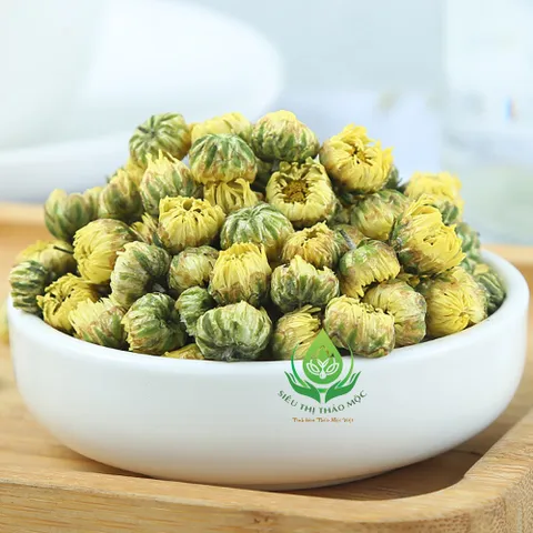 Trà Hoa Cúc Sấy Khô Nguyên Bông 100gr Cúc Nụ Kim Cương Thanh Nhiệt, Giải Độc, Mát Gan, Sáng Mắt