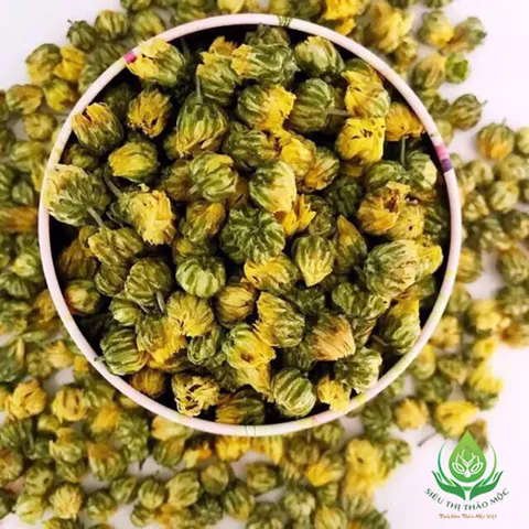 Trà Hoa Cúc Sấy Khô Nguyên Bông 100gr Cúc Nụ Kim Cương Thanh Nhiệt, Giải Độc, Mát Gan, Sáng Mắt