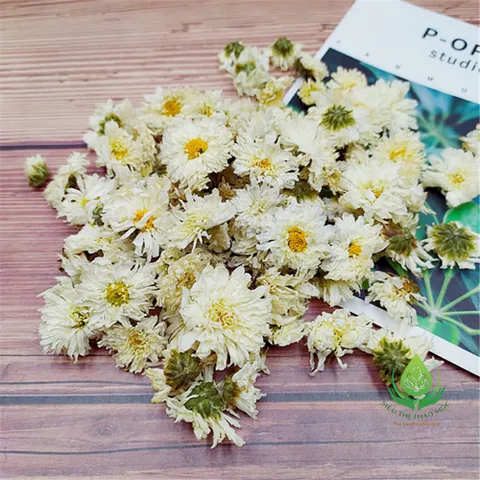 Trà Hoa Cúc Trắng (Bạch Cúc) 100gr  Ngủ Ngon, Ổn định huyết áp, Giảm Stress, Thanh Nhiệt, Giải Độc