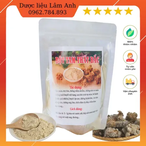 Bột Tam Thất Bắc hàng chuẩn 100g ( Hàng 50-52 củ 1kg to)