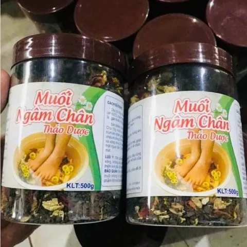 Muối Ngâm Chân Thảo Dược Giúp Thư Giãn, Dưỡng Sinh, Cân Bằng Cơ Thể, Hỗ Trợ Ngủ Ngon (hũ 500g)