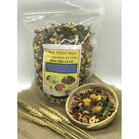 Trà Dưỡng Nhan Thảo Mộc thanh lọc cơ thể, đẹp da, thư giãn (hồng sâm, nhài, cúc, nụ hồng, cỏ ngọt, kỉ tử,.)