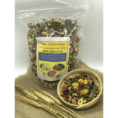 Trà Dưỡng Nhan Thảo Mộc thanh lọc cơ thể, đẹp da, thư giãn (hồng sâm, nhài, cúc, nụ hồng, cỏ ngọt, kỉ tử,.)