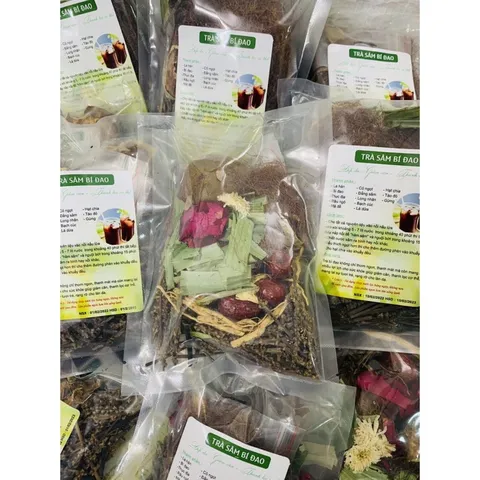 Trà Sâm Bí Đao nấu 4-5 lít đủ 13 vị, đẹp da, giảm cân, thanh lọc cơ thể, giảm cân an toàn, thơm ngon
