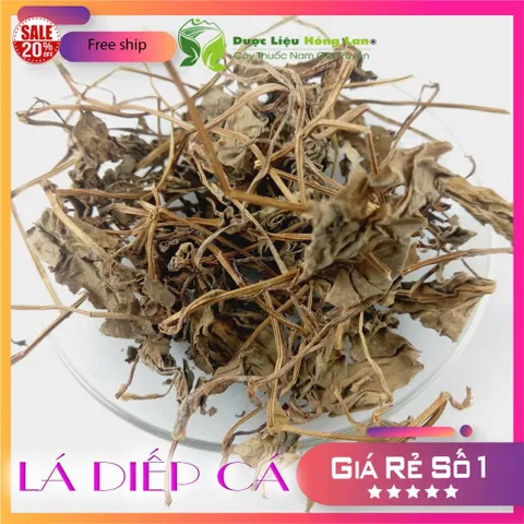 1Kg Lá Diếp Cá (Sao vàng hạ thổ, khô, thơm)