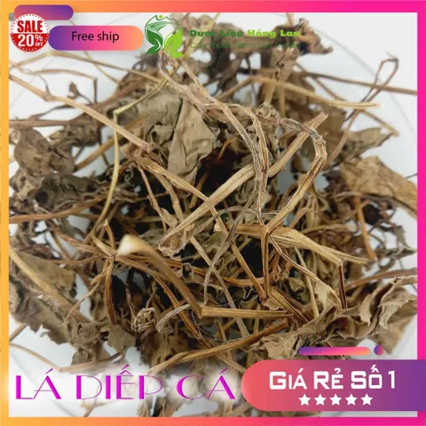 1Kg Lá Diếp Cá (Sao vàng hạ thổ, khô, thơm)