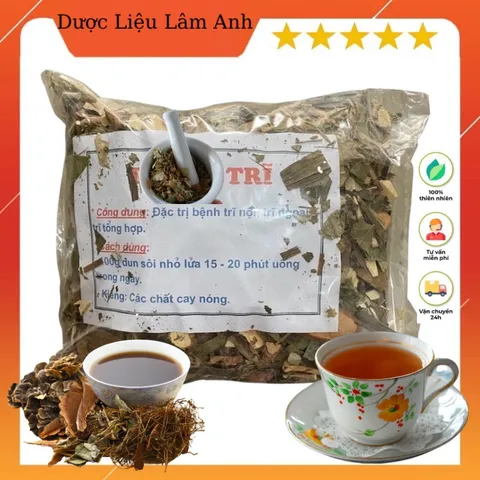 1Kg Trà Lá Nam hỗ trợ Trĩ nội, trĩ ngoại, trĩ tổng hợp, giảm táo bón đau rát (Sao vàng hạ thổ, Khô, Thơm)
