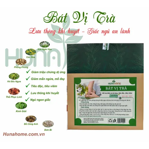 Trà bát vị lưu thông khí huyết, tinh thần phấn chấn, giấc ngủ an lành