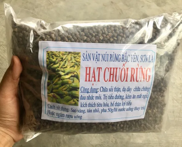 1kg hạt chuối rừng Tây Bắc