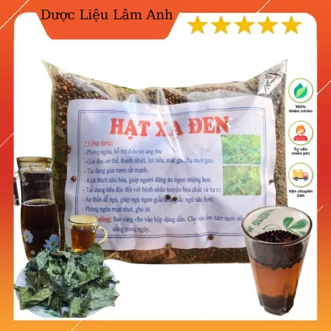 1Kg Hạt Xạ đen Hoà Bình loại đẹp (Sao vàng hạ thổ, vụ mới khô thơm) giải nhiệt, ngủ ngon, hỗ trợ K - U - Bư/ớu