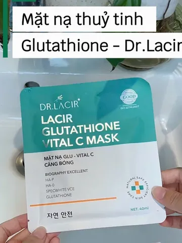 Mặt Nạ Thủy Tinh Căng Bóng Lacir Glutathione Vital C Mask Dr Lacir