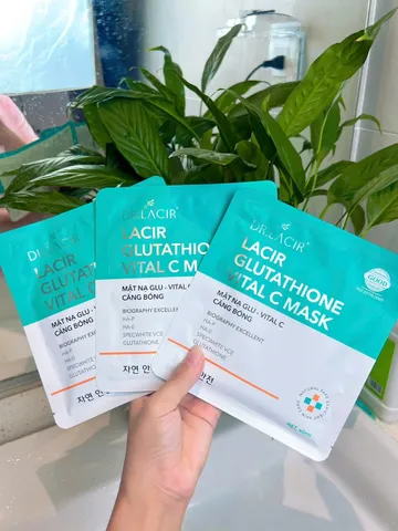Mặt Nạ Thủy Tinh Căng Bóng Lacir Glutathione Vital C Mask Dr Lacir