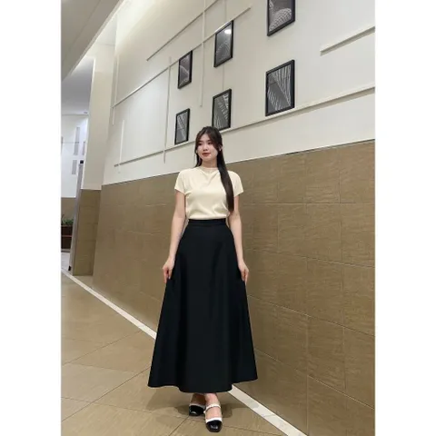 Chân váy dài dáng công sở nữ suông chữ A hàn quốc đi tiệc có túi dài midi 90cm 96cm tới mắt cá chân Size SMLXL mặc đẹp