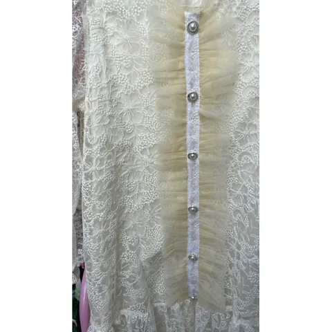 Váy thiết kế trắng sang chảnh,đầm công chúa xinh đẹp  Giá 290k Hàng có săn giao ngay Màu kem