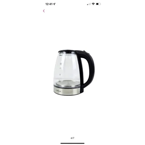 Ấm đun nước dùng điện bằng thủy tinh, thương hiệu Lock&Lock EJK341 1.8L Hàng có sẵn giao ngay Giá 490k