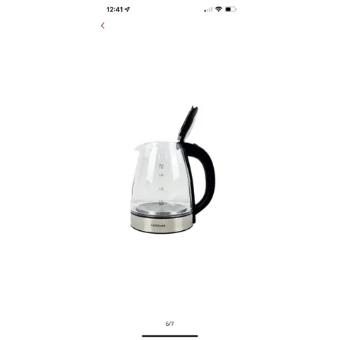 Ấm đun nước dùng điện bằng thủy tinh, thương hiệu Lock&Lock EJK341 1.8L Hàng có sẵn giao ngay Giá 490k