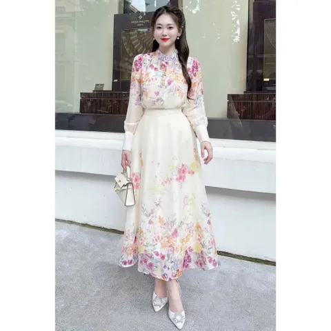 set hoa kèm chân váy siêu đẹp