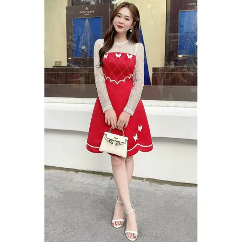 Đầm tapta cao cấp mix ren chuẩn hàng hotgirl (như hình thật shop chụp) Giá 420k  Hàng có sẵn giao ngay S, eo dưới 66cm