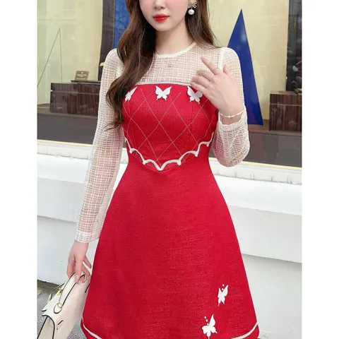 Đầm tapta cao cấp mix ren chuẩn hàng hotgirl (như hình thật shop chụp) Giá 420k  Hàng có sẵn giao ngay S, eo dưới 66cm