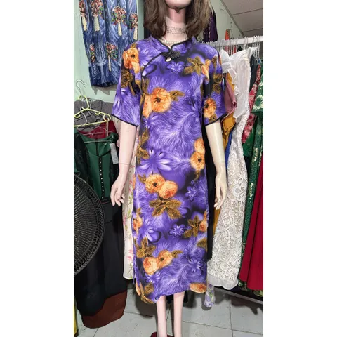 Sườn Xám Thanh Lịch, Cổ Điển Hàng có sẵn giao ngay Đủ size SMLXL Eo dưới 80cm mặc đẹp Giá 290k