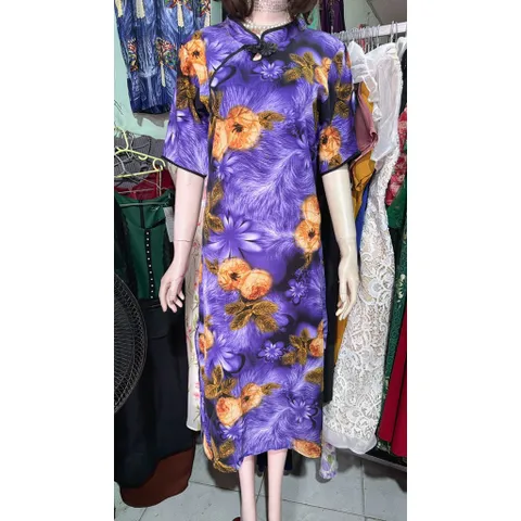 Sườn Xám Thanh Lịch, Cổ Điển Hàng có sẵn giao ngay Đủ size SMLXL Eo dưới 80cm mặc đẹp Giá 290k