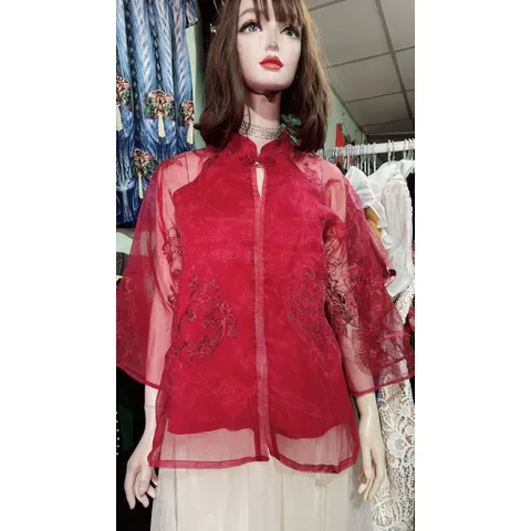 Pháp Phục Lễ Chùa Tơ Thêu Nhũ Ánh Kim Sang trọng Áo giá 250k Hàng có sẵn giao ngay