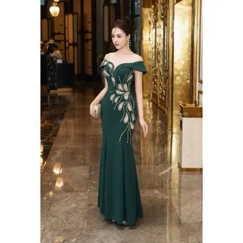 Đầm dạ hội đính kết Giá 390k Đủ size eo dưới 98cm mặc đẹp