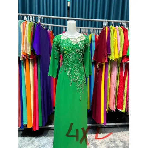 Đầm dạ hội áo dài bên trong đã có váy nên không cần mua thêm quần  Hàng đính kết siêu đẹp Giá 750k/cái