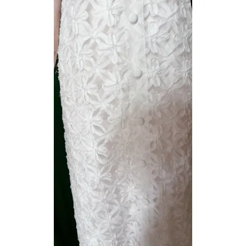 Đầm ren hoa cao cấp Giá 420k Hàng có sẵn giao ngay Size S, eo dưới 70cm mặc đẹp Màu trắng