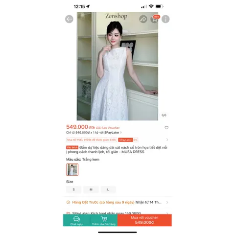 Đầm  ren dự tiệc cao cấp, dáng maxi siêu sang-Đầm dự tiệc dáng dài cổ tròn họa tiết ren  Màu trắng và màu kem