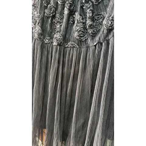 Váy dài xếp ly cao cấp thiết kế mới hoa 3D lưới Pháp eo cao kiểu dáng nhỏ nhắn cho phái nữ Giá 320k Hàng QC cao cấp