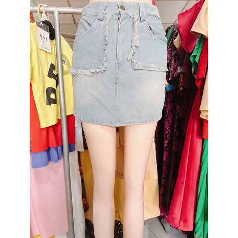 CHÂN VÁY JEAN CÓ QUẦN TRONG TÚI RÁCH CÁ TÍNH Hàng có sẵn giao ngay M Size SM Chất liệu jean cao cấp Giá 150k