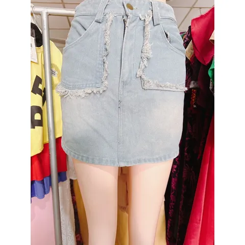 CHÂN VÁY JEAN CÓ QUẦN TRONG TÚI RÁCH CÁ TÍNH Hàng có sẵn giao ngay M Size SM Chất liệu jean cao cấp Giá 150k