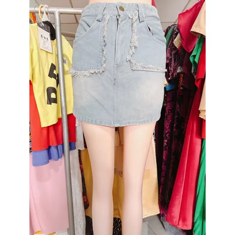 CHÂN VÁY JEAN CÓ QUẦN TRONG TÚI RÁCH CÁ TÍNH Hàng có sẵn giao ngay M Size SM Chất liệu jean cao cấp Giá 150k