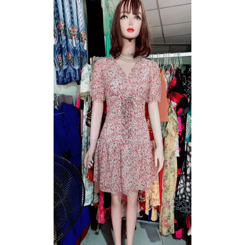 Đầm hoa nhí siêu đẹp, mặc đi biển đi du lịch siêu đẹp Hàng có sẵn giao ngay Đủ size tới 65kg Size SMLXL Đúp lót 2 lớp
