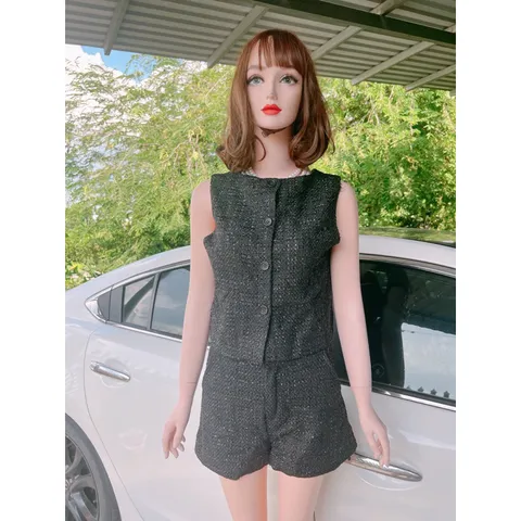sét đùi vải dạ kim tuyến Giá 290k/ cả set Hàng có sẵn giao ngay  Size S