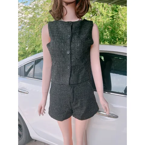 sét đùi vải dạ kim tuyến Giá 290k/ cả set Hàng có sẵn giao ngay  Size S