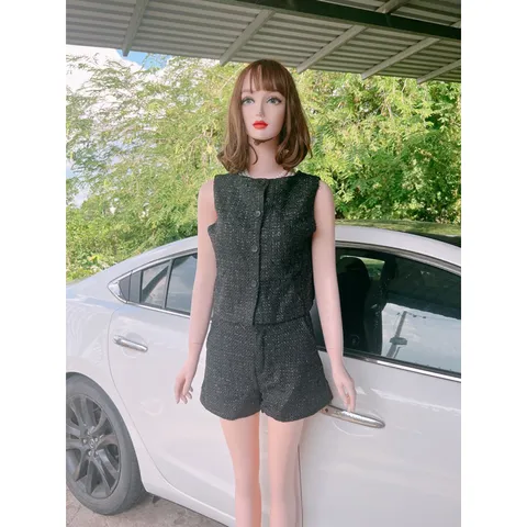 sét đùi vải dạ kim tuyến Giá 290k/ cả set Hàng có sẵn giao ngay  Size S