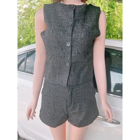 sét đùi vải dạ kim tuyến Giá 290k/ cả set Hàng có sẵn giao ngay  Size S