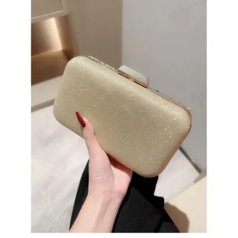 Túi cầm tay ngọc nhân tao đính lấp lánh kèm dây xích đeo chéo sang chảnh Hàng có sẵn giao ngay Giá 390k