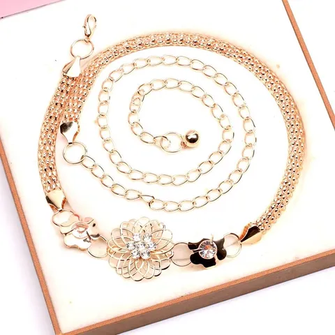 Thắt lưng chuỗi đai váy áo kim loại phong cách Châu âu hiện đại trẻ trung Hàng có sẵn giao ngay Giá 199k Màu vàng