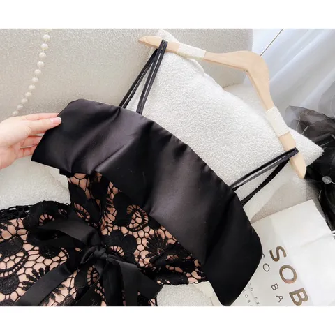 VÁY REN HOA VINTAGE CỘT EO DÂY PHỐI DÂY KÉP  Giá 420k Hàng có sẵn giao ngay Hàng ren cao cấp