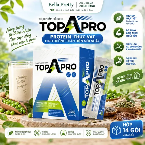 Thực Phẩm Bổ Sung TOPAPRO – Protein Thực Vật Từ Đậu Hà Lan, Bổ Sung Acid Amin Thiết Yếu & Khoáng Chất