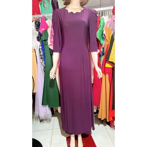 Áo Dài + quần, Tay Lỡ cổ cách điệu siêu đẹp Hàng có sẵn giao ngay eo dứoi 100cm mặc đẹp Giá 399k/ cả set gồm áo dài