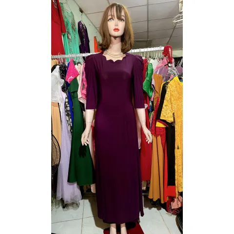 Áo Dài + quần, Tay Lỡ cổ cách điệu siêu đẹp Hàng có sẵn giao ngay eo dứoi 100cm mặc đẹp Giá 399k/ cả set gồm áo dài