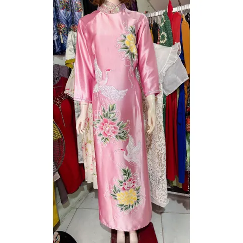 Áo dài cho mẹ, áo dài lụa ruby cao cấp  Đủ size S - 3XL Áo Dài Mẹ, Áo Dài Bà Sui Cao Cấp Chất Lụa Ruby
