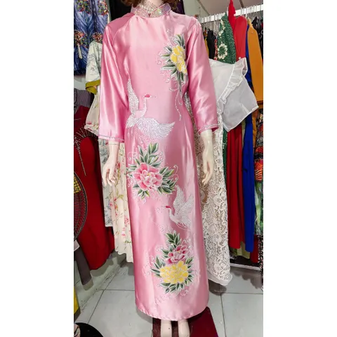 Áo dài cho mẹ, áo dài lụa ruby cao cấp  Đủ size S - 3XL Áo Dài Mẹ, Áo Dài Bà Sui Cao Cấp Chất Lụa Ruby